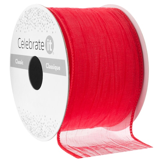2" x 5yd. Wired Crinkle Sheer Ribbon by Celebrate It®